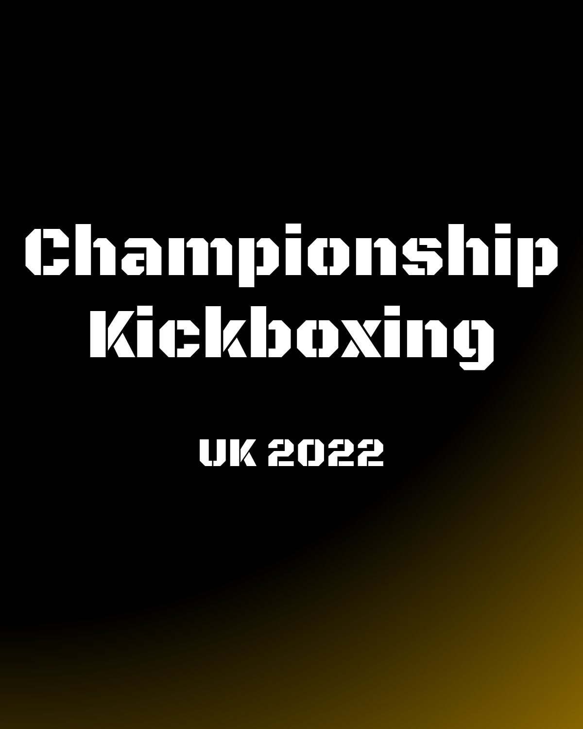 Championship Kickboxing - UK 2022
