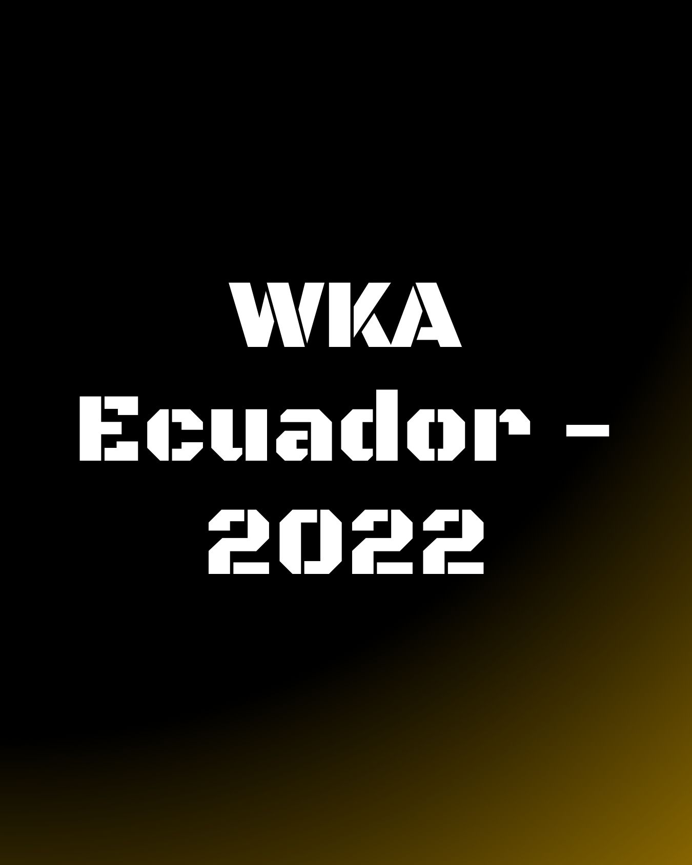 WKA Ecuador - 2022
