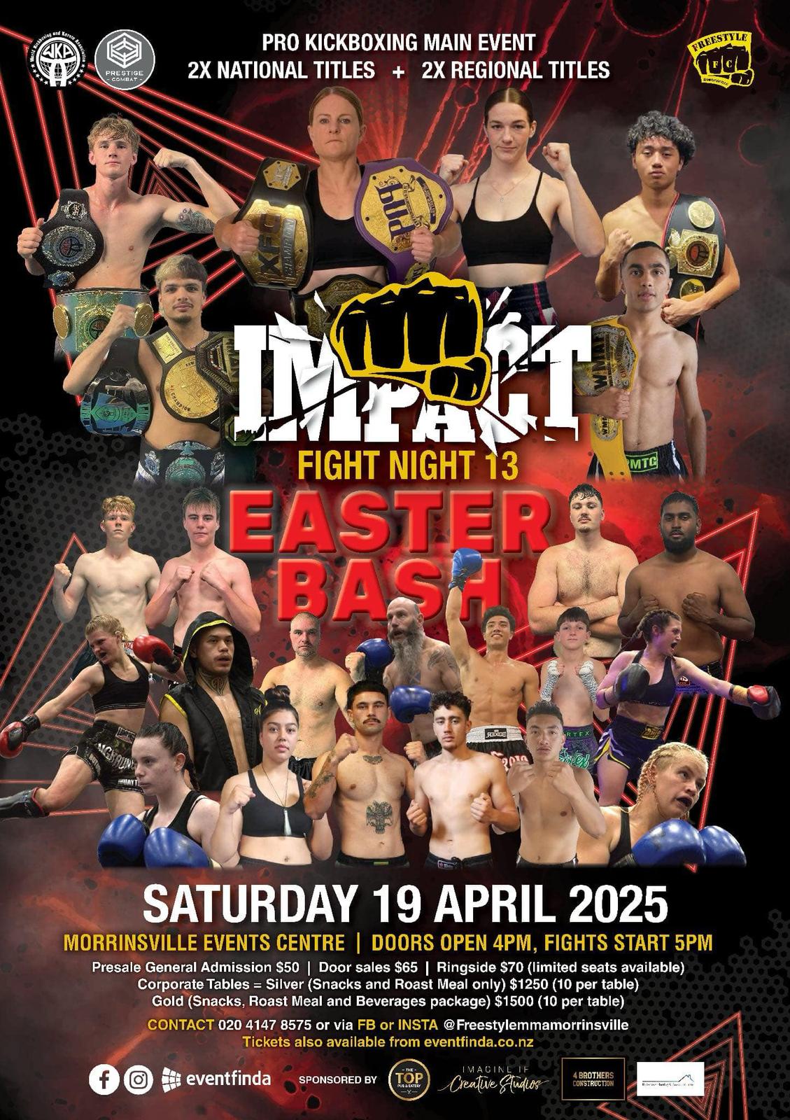 Impact Fight Night 13 Easter Bash